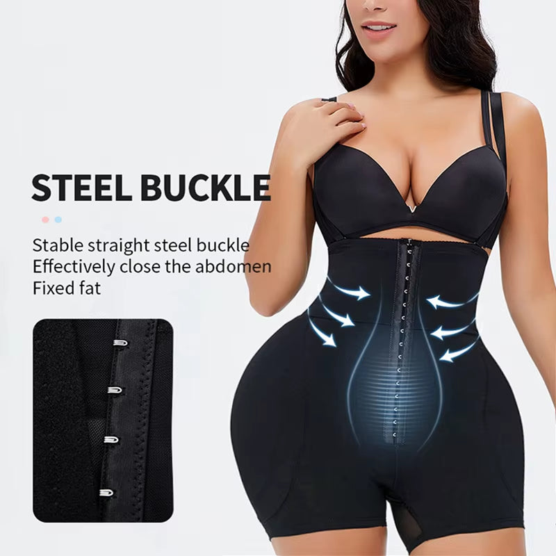 Women Buttock Sheath Stomach Shaper Fake Butt Lifter Padding Shapewear Bodysuit Thigh Trimmer False Hip Pads Enhancer Shape Wear